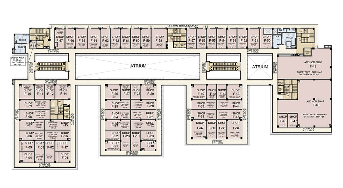 Retail Space Destination of the world / BhutaniCityCenter150